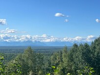 View of Mt. Denali, Mt. Hunter and Mt Foraker. Amazing!!