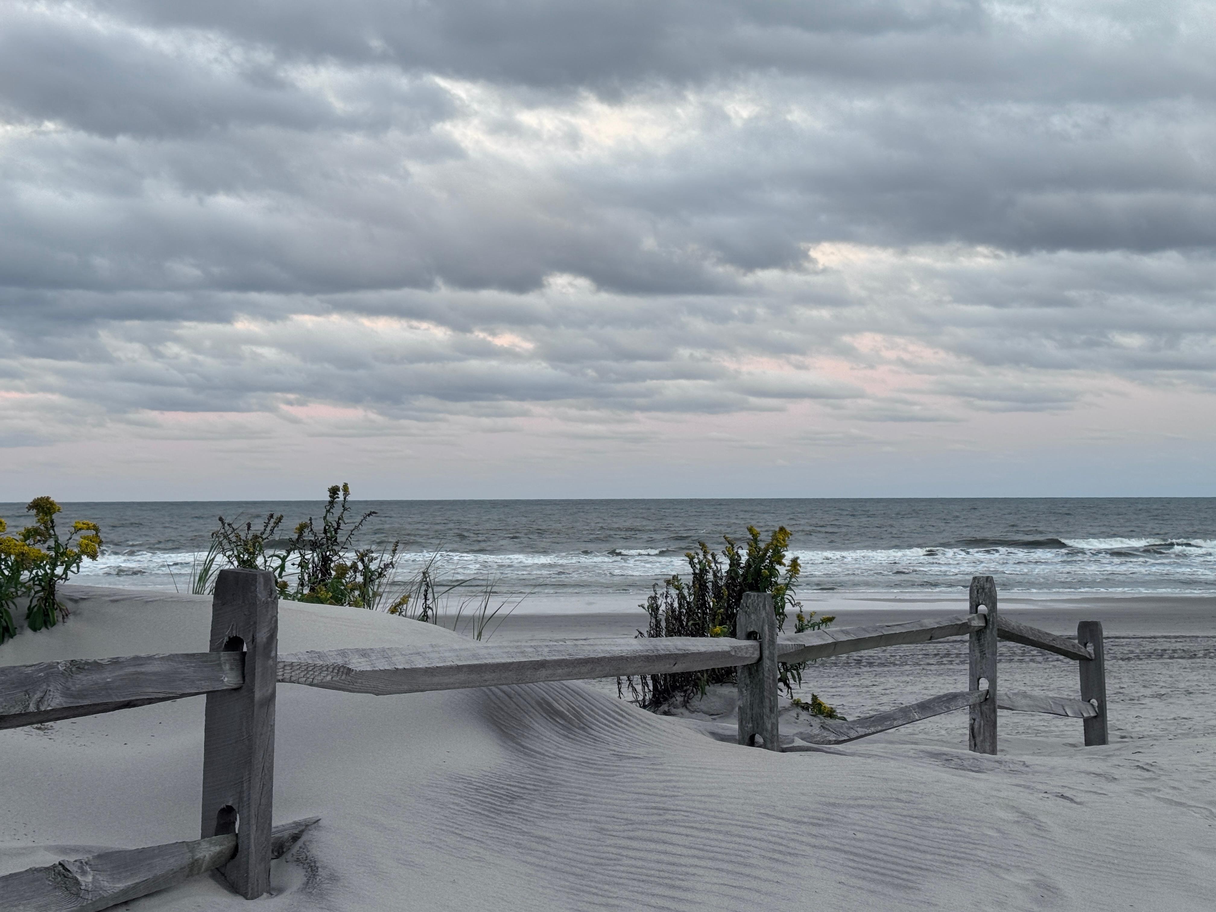 View at the end of the street from the house.