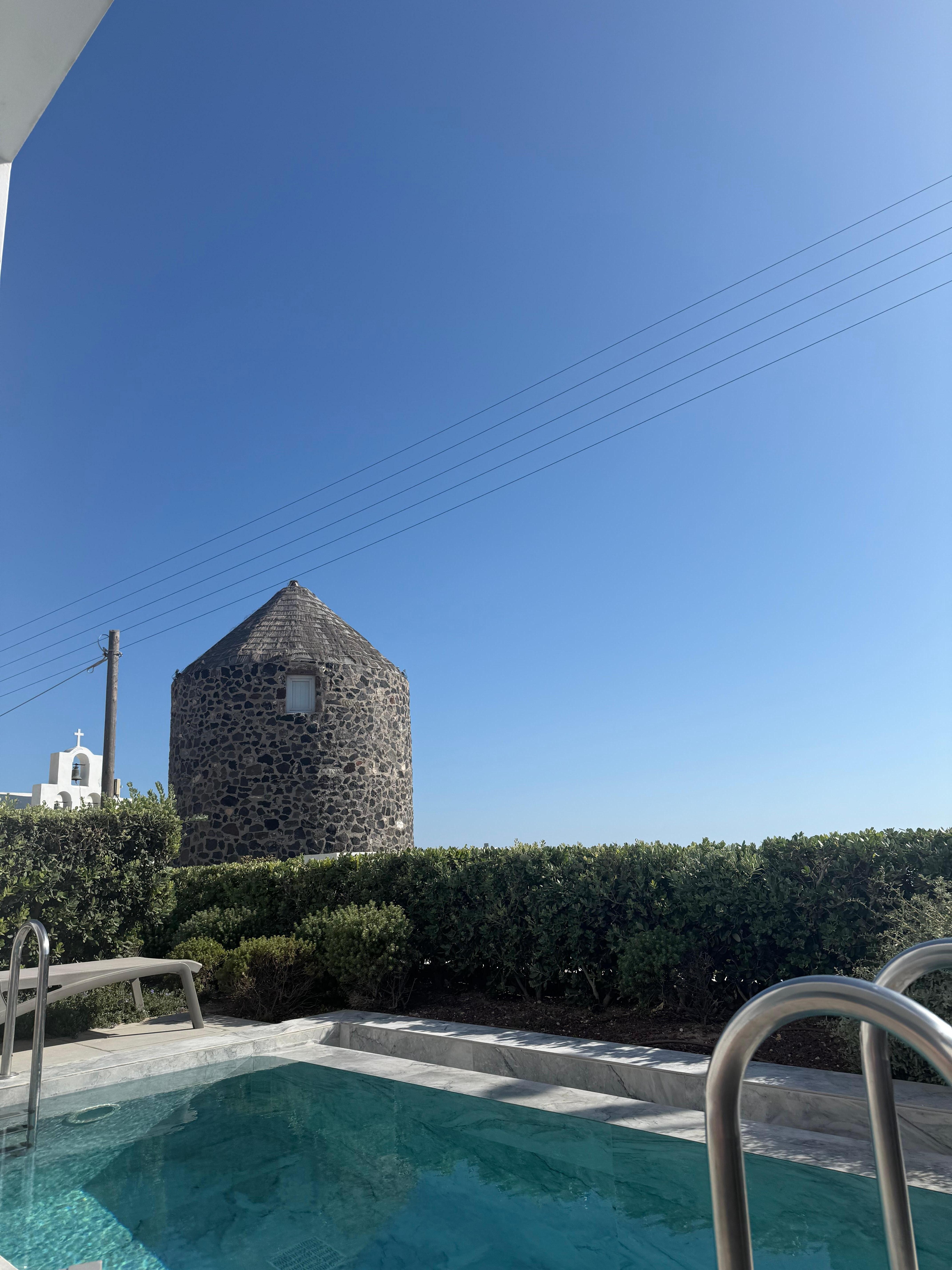 View from semi-private pool
