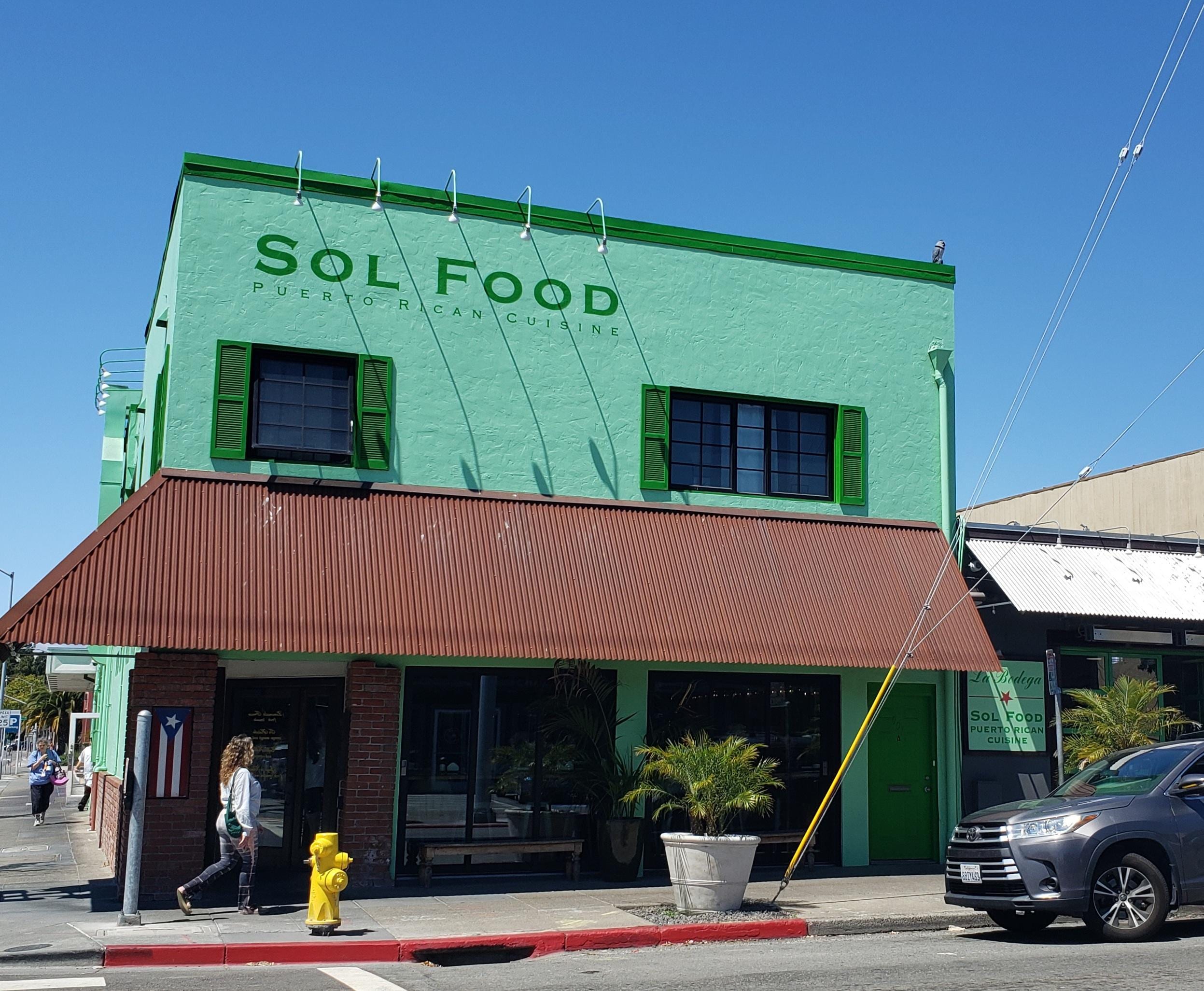 Sol Food (Puerto Rican) restaurant 3rd Street, San Rafael