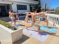 Morning Yoga with the Family.