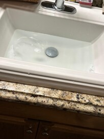 Master bath sinks not draining