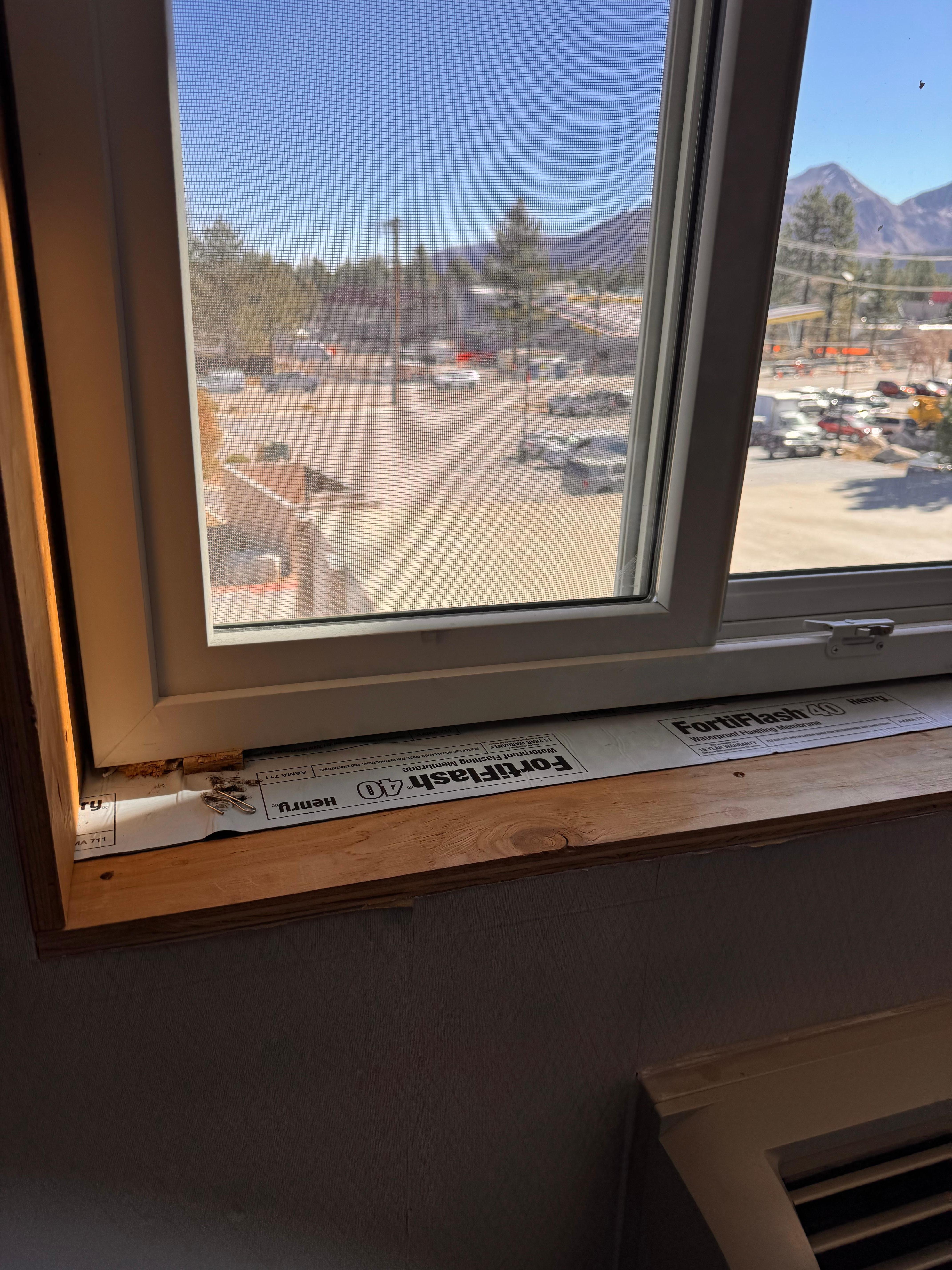 U finished window sill