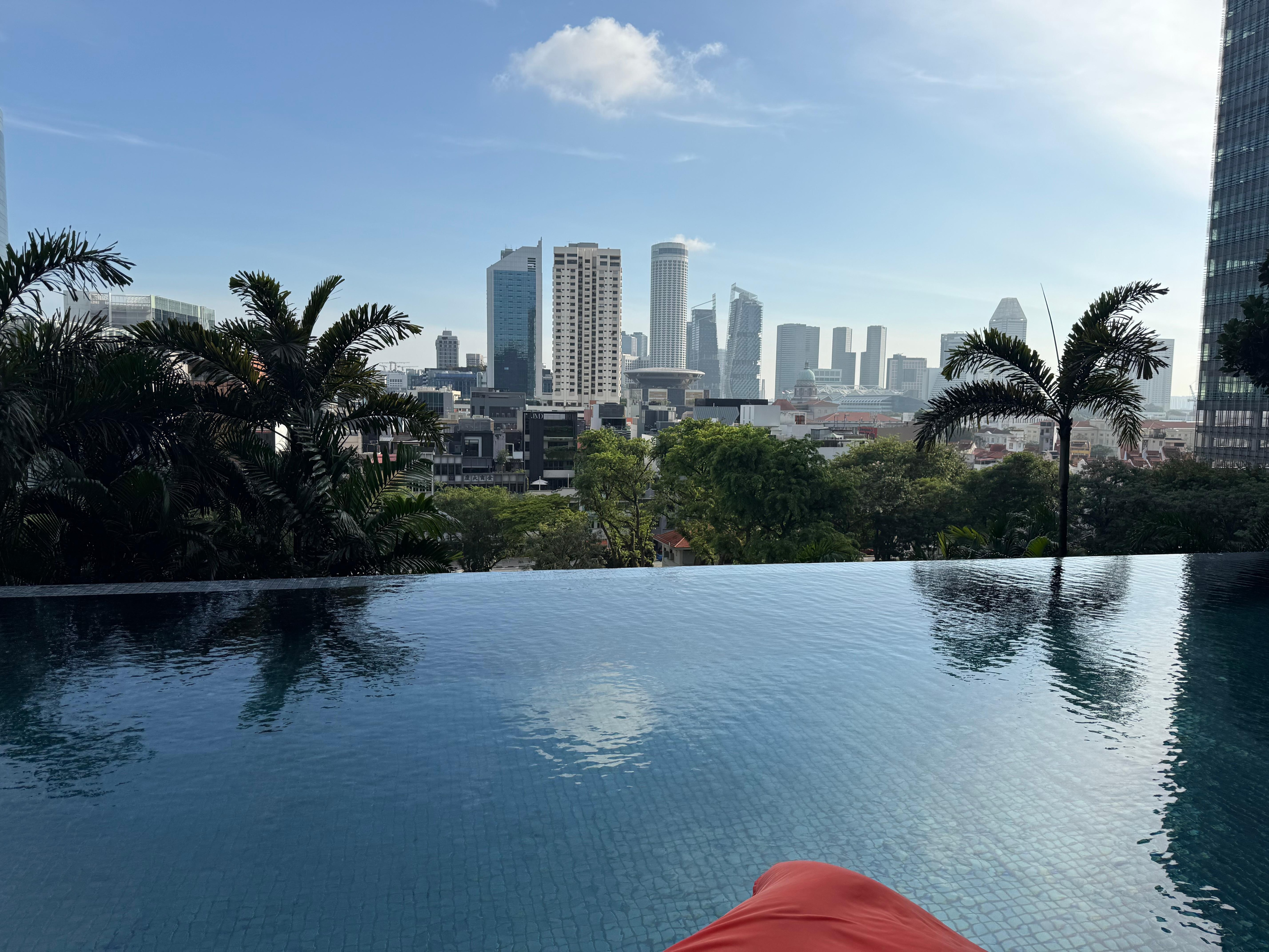 Outdoor infinity pool