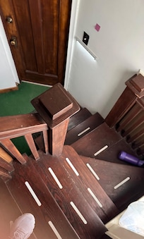 Going down past the first turn.