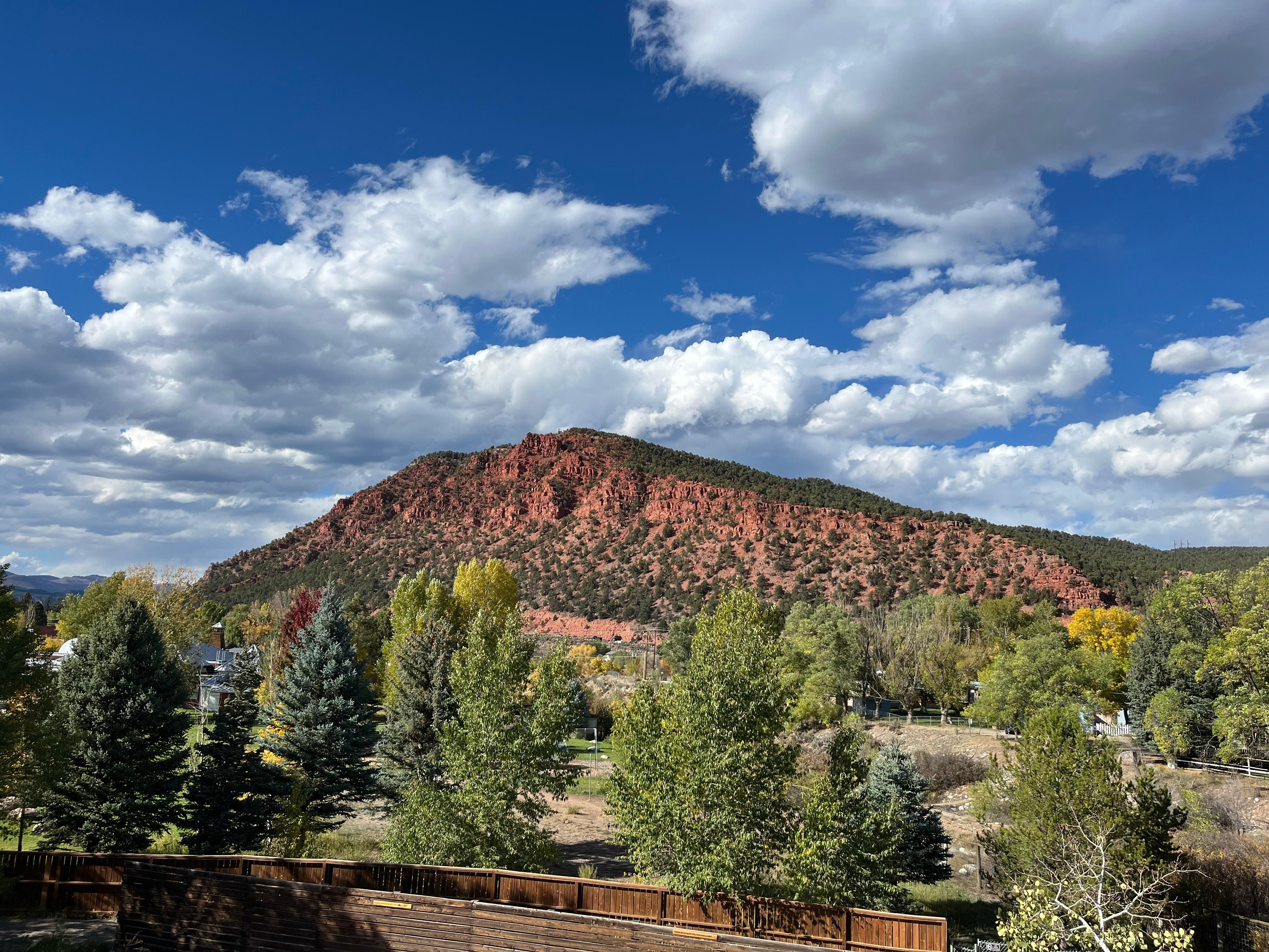 View from the balcony. 