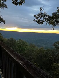 Sunrise from the hot tub