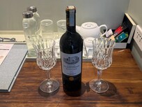 Free bottle of wine included