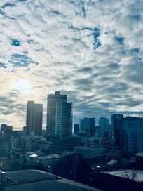 建物の屋上から撮影した写真です。反対側は富士山が見えました。