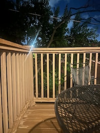 This was my buddy on the porch in the evening.