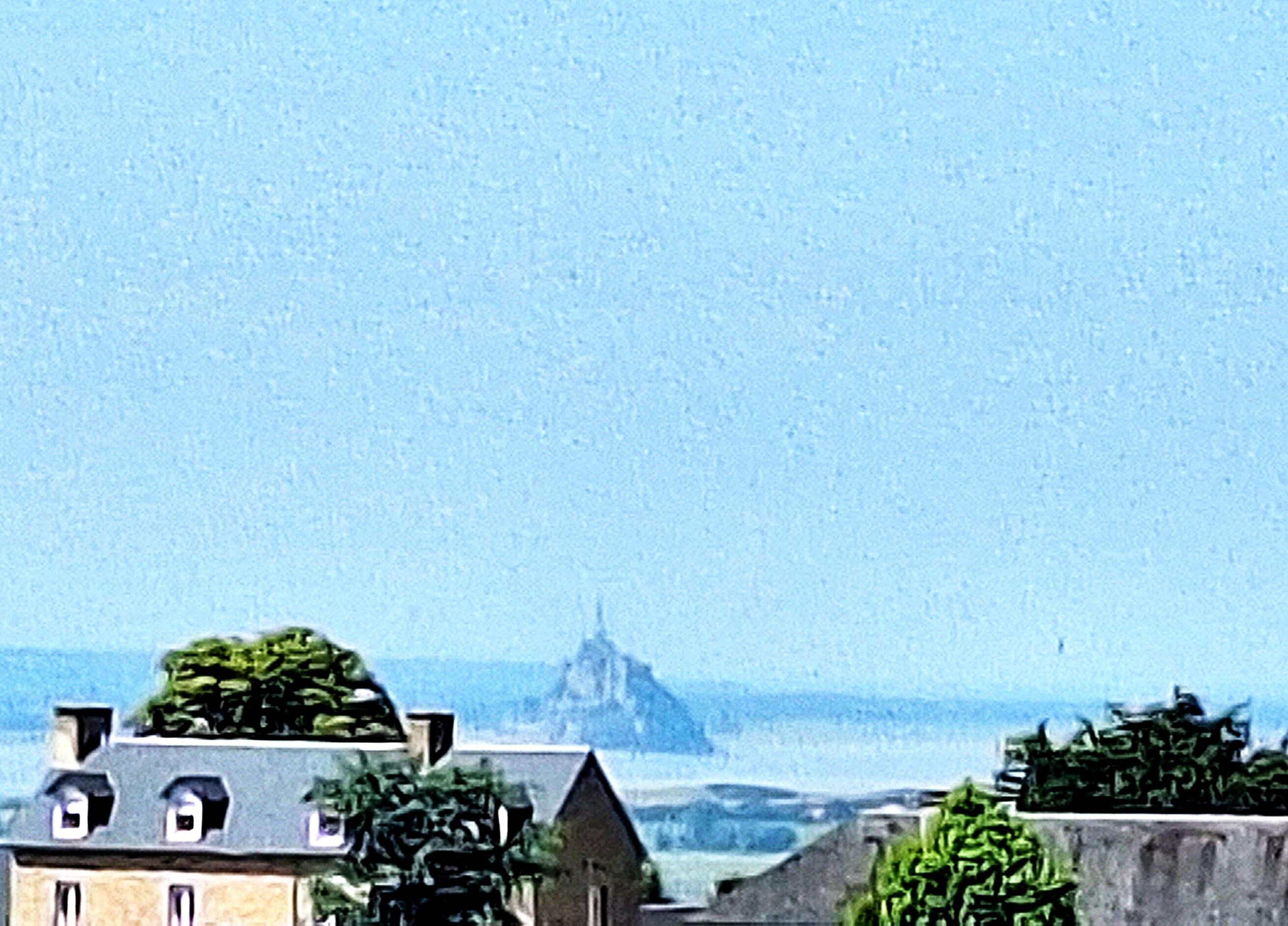 Mont Saint Michel Vue depuis les jardins d'Avranche