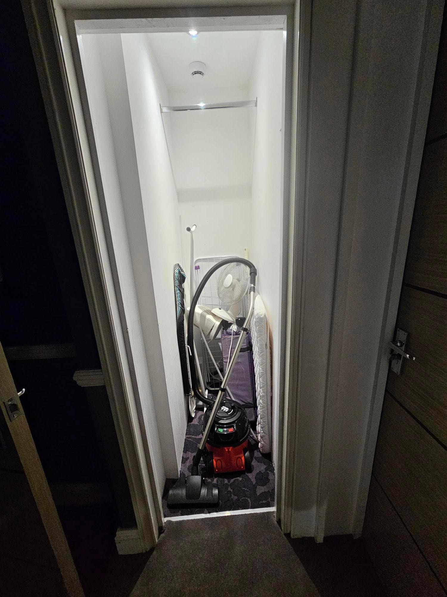 doorless storage closet 