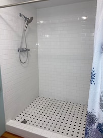 Huge walk-in shower