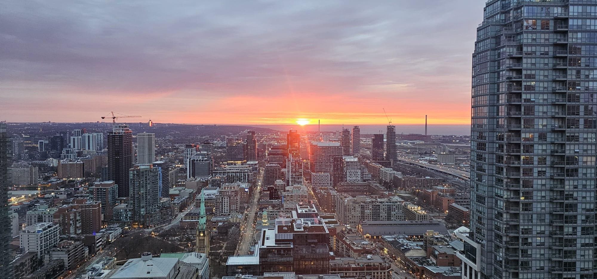 Morning sunset from room 