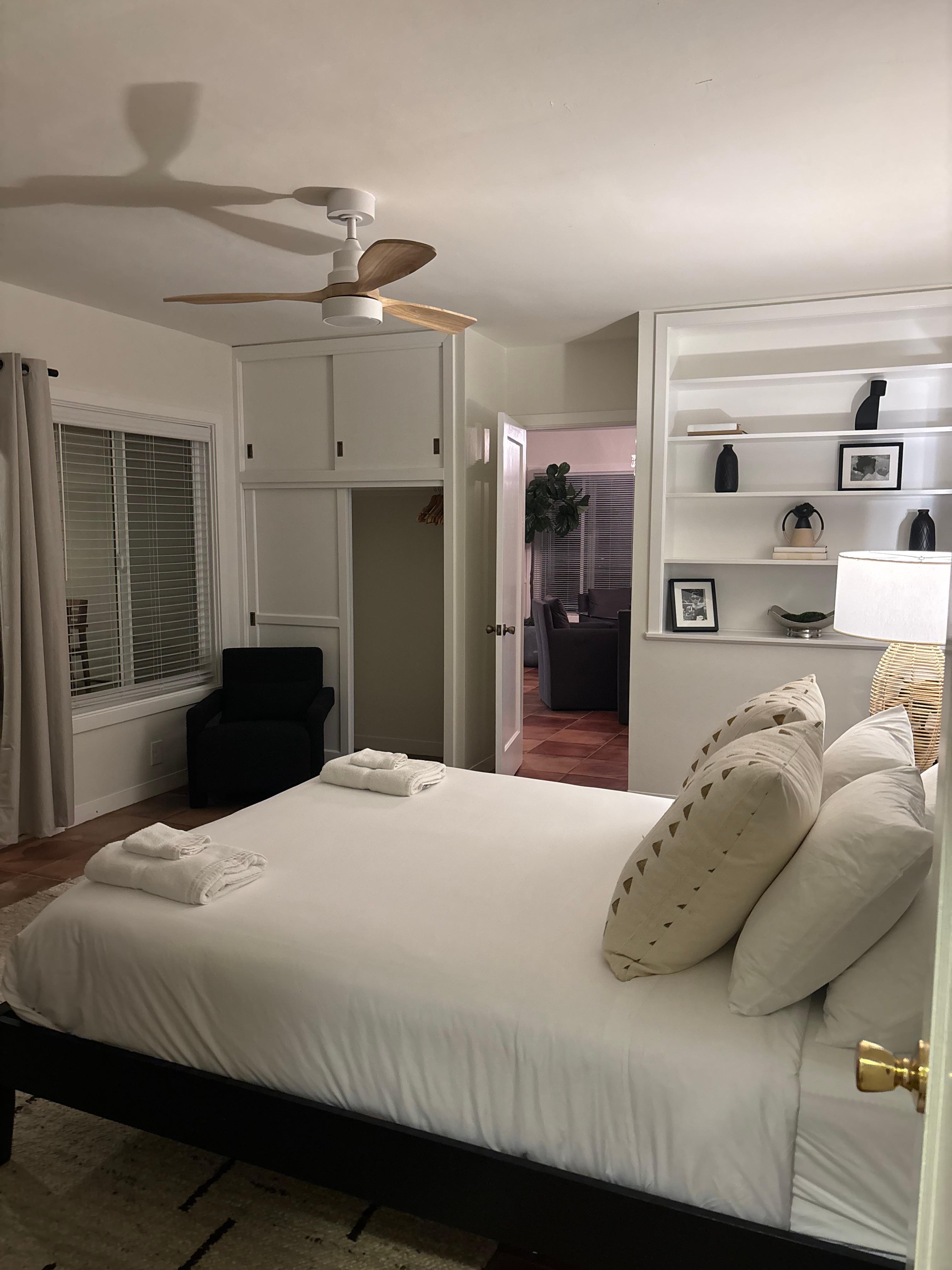 Middle bedroom, access to patio