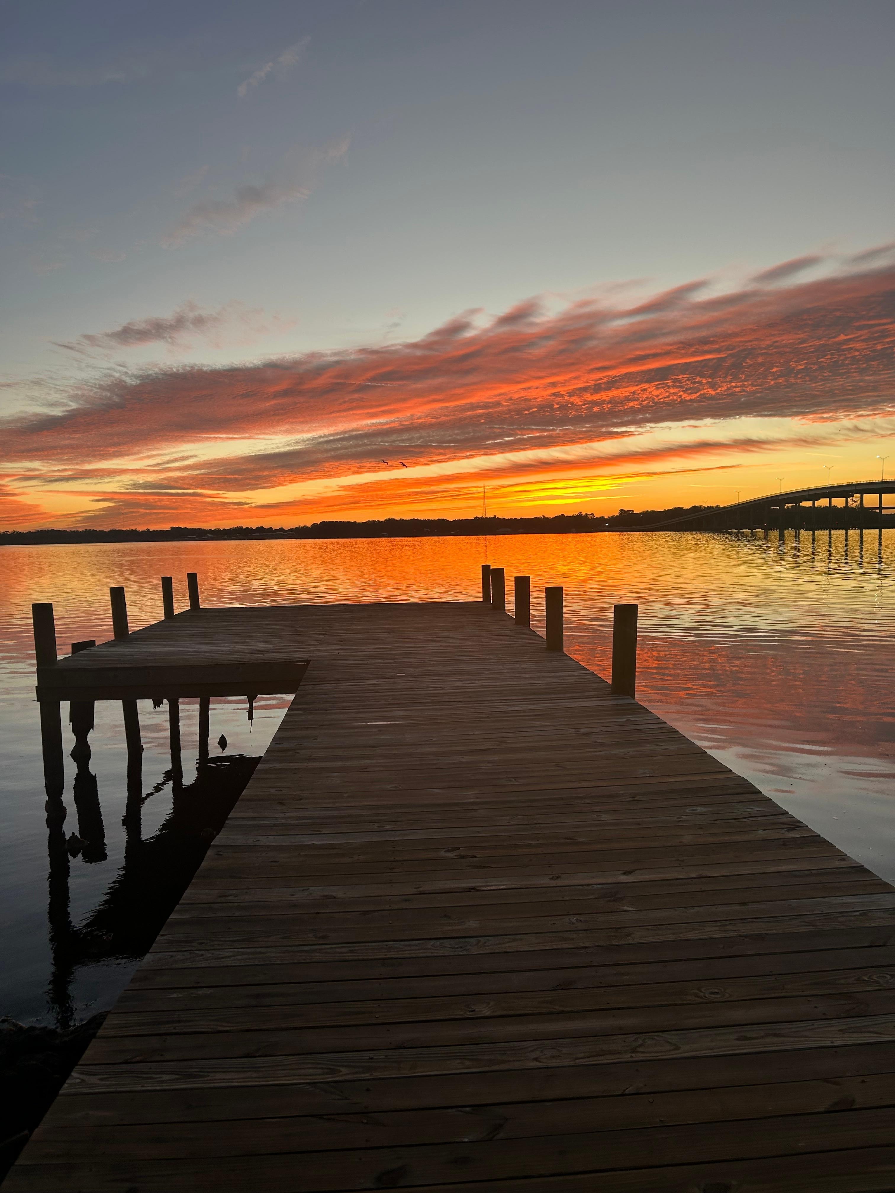 Sunrise on a chilly January morning 