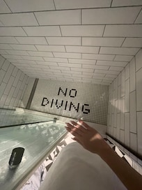 Shower cabin. This was funny and well designed.