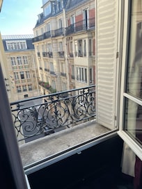 A nice view from balcony which helped as room was generally dark