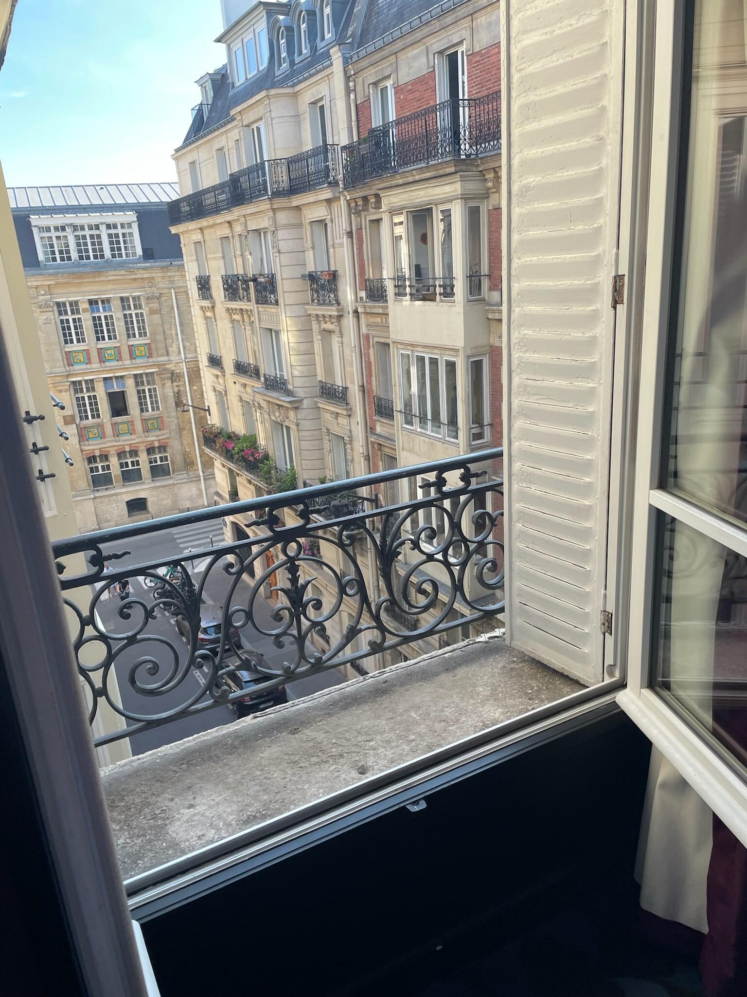 A nice view from balcony which helped as room was generally dark