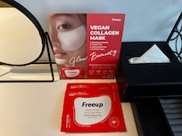 アメニティのシートパック、歯ブラシ以外は揃ってる感じ