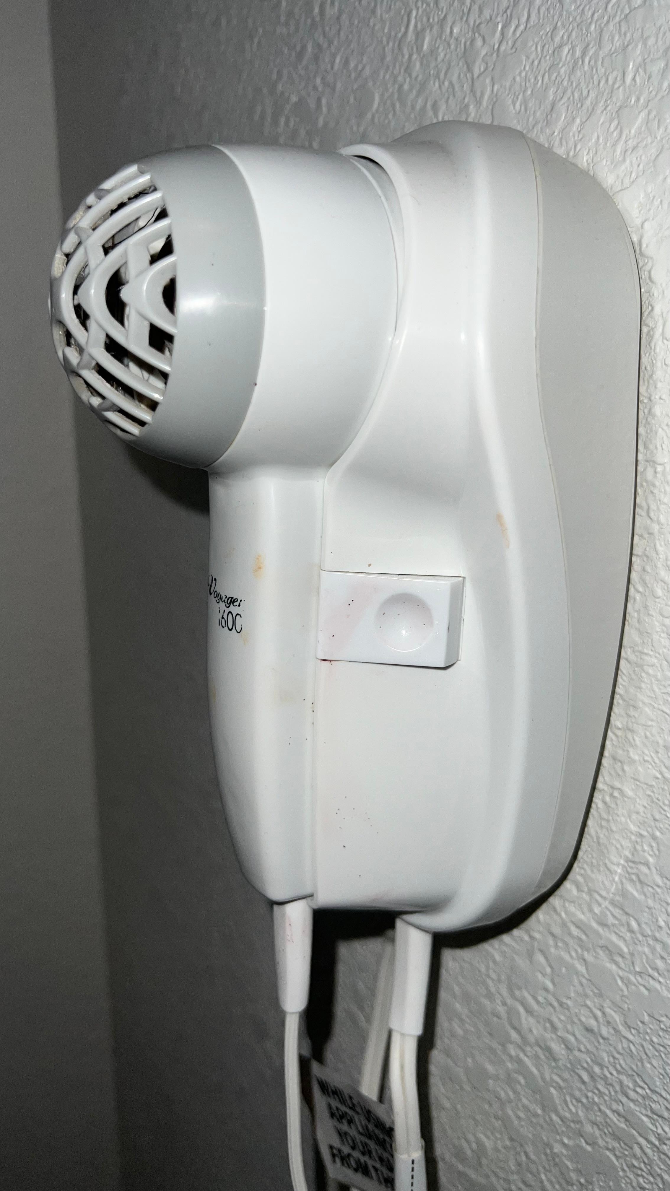 This picture of the hairdryer is the only proof that I had that the room was not clean. I sent an email about it and still got no response. 