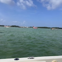 Coming up to the island