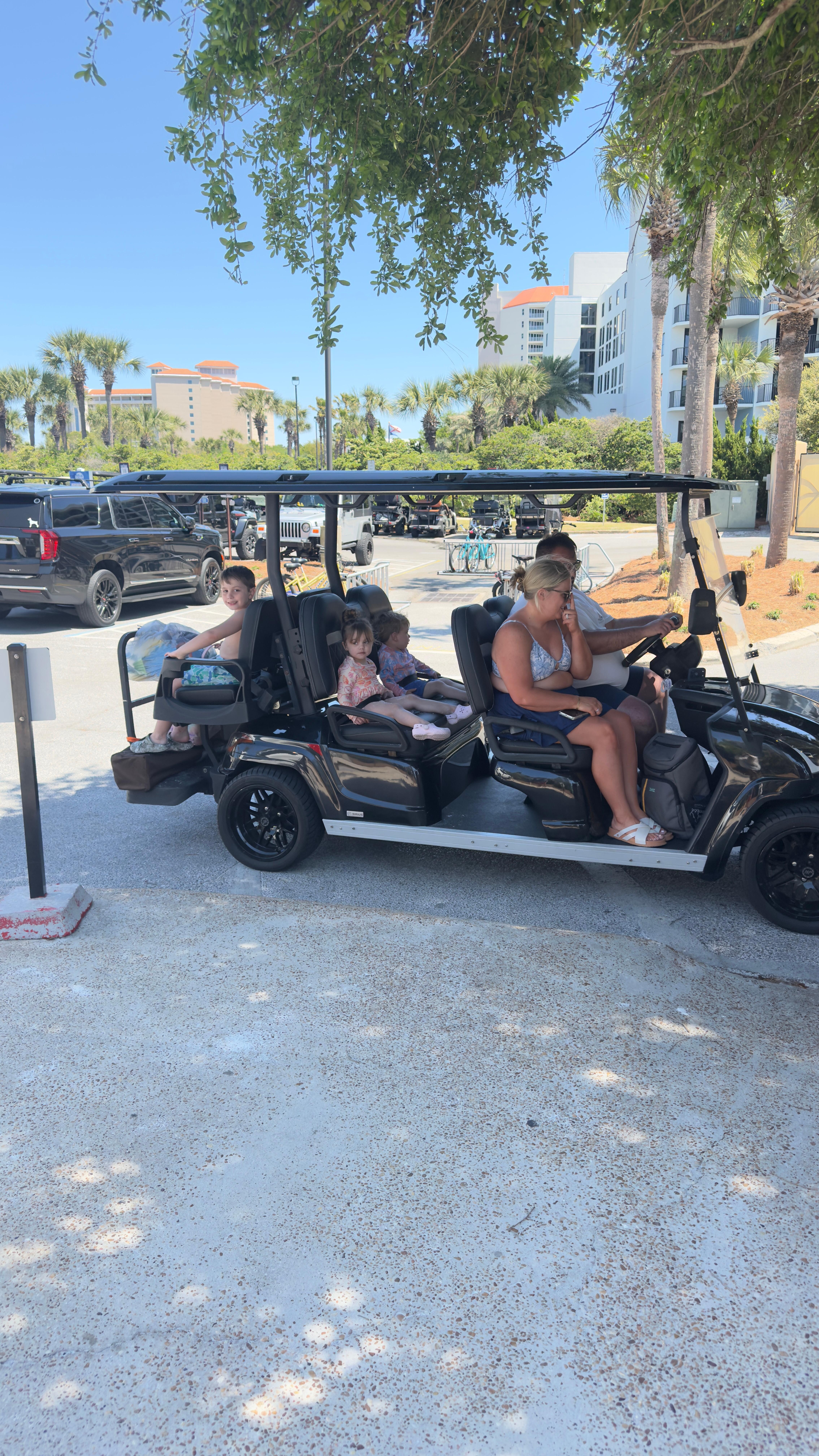 One of the golf carts