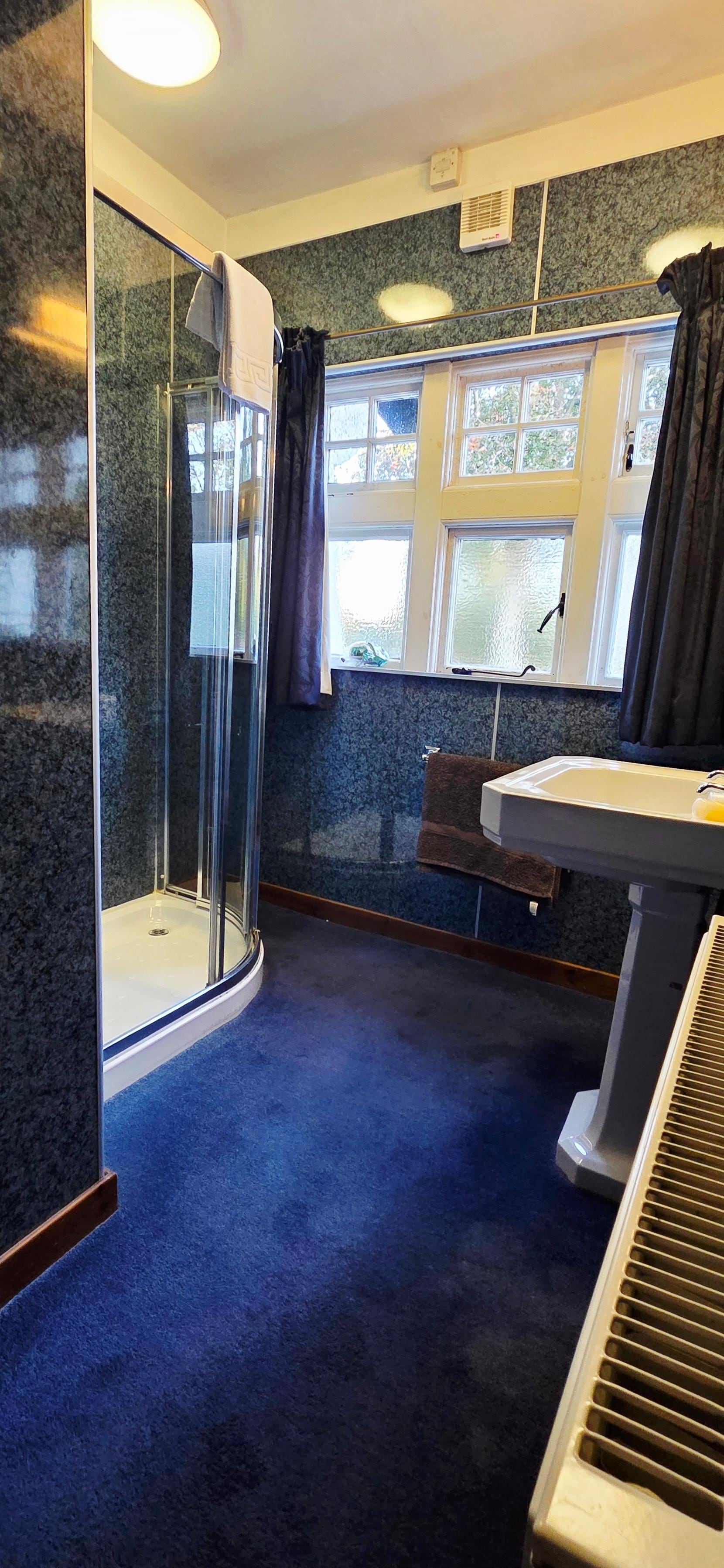 Well equipped private bathroom.