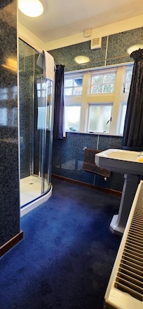 Well equipped private bathroom.