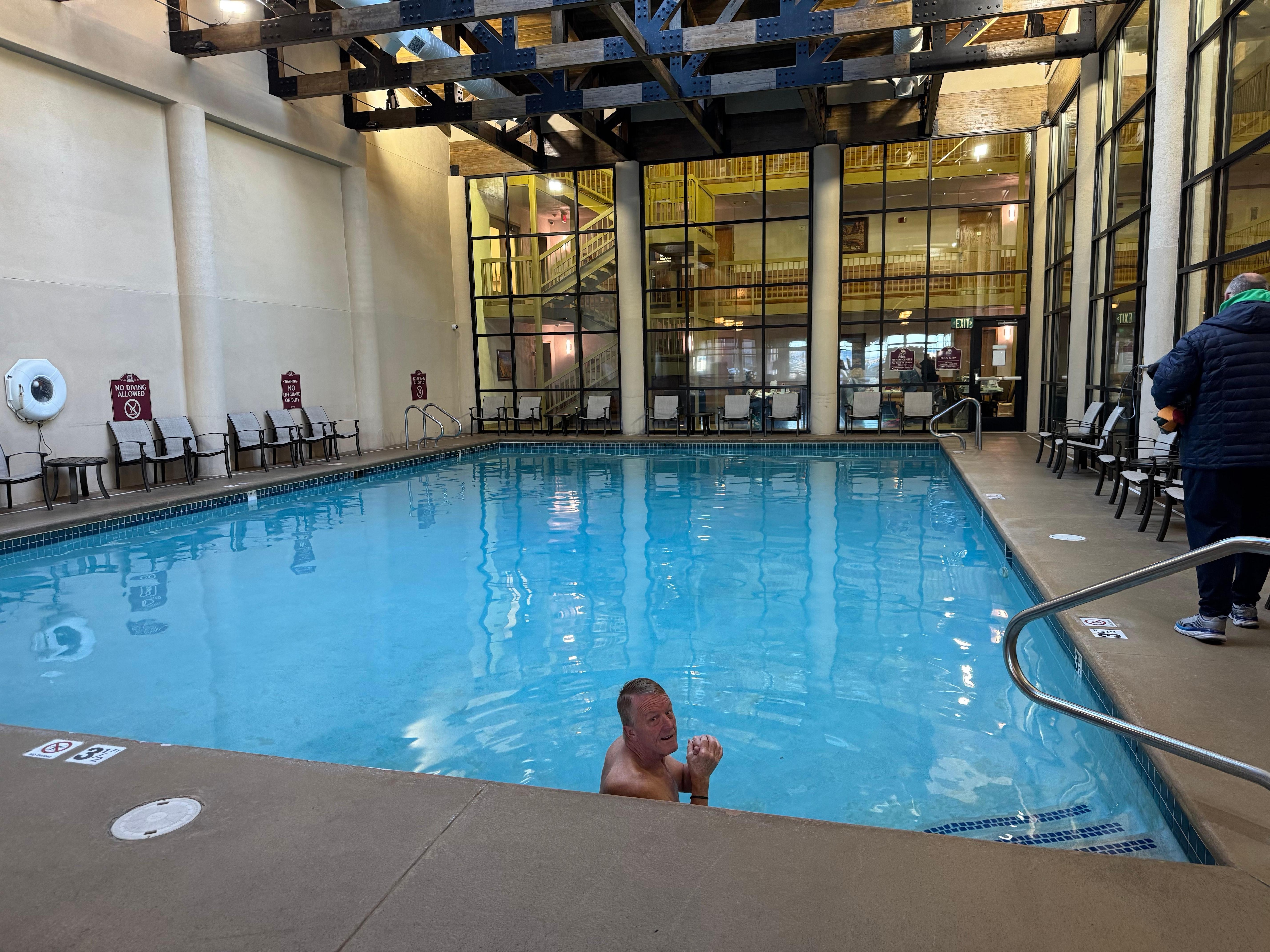 Loved the swimming pool which also offered ADA bathroom & showers.