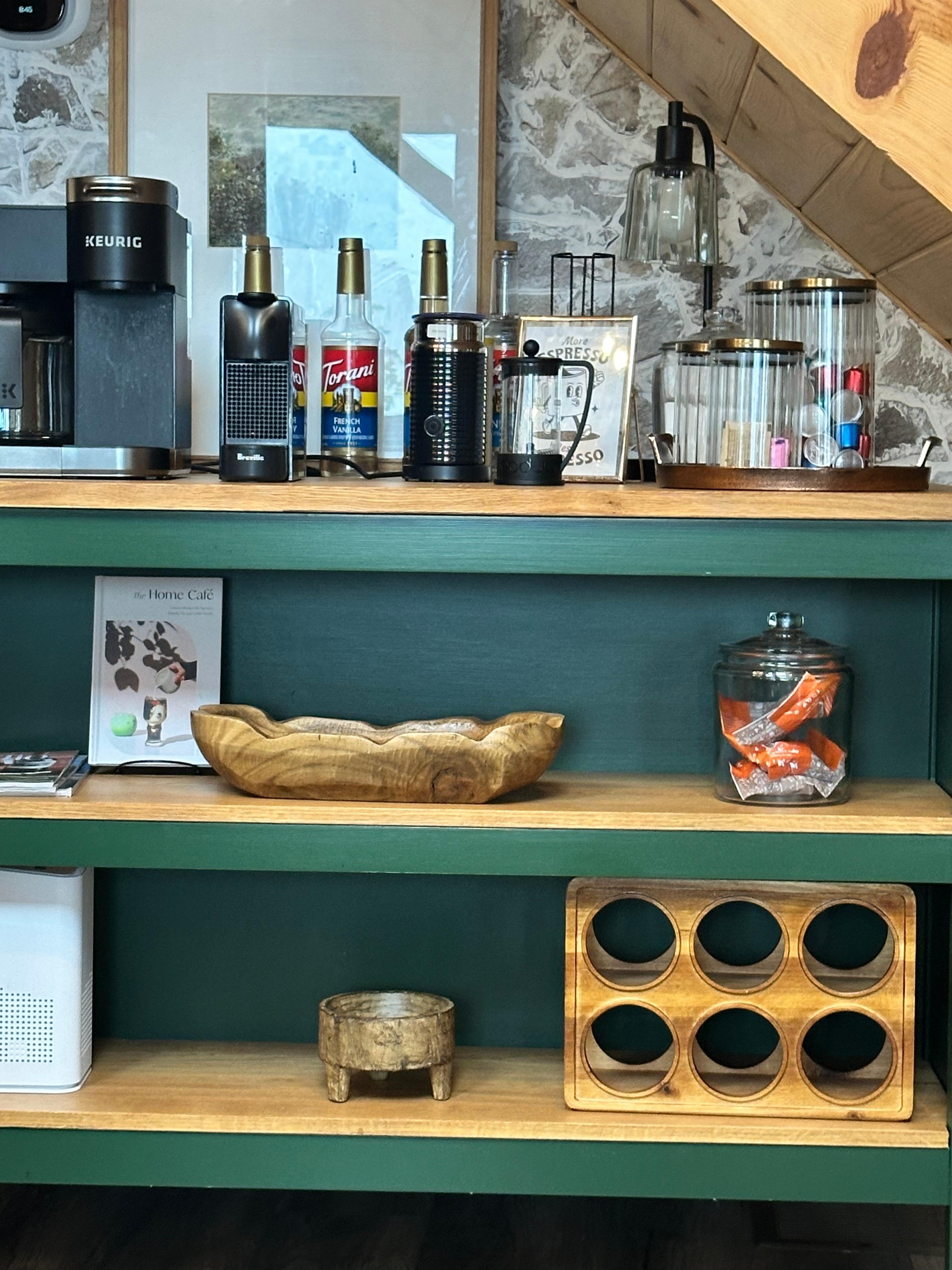 Coffee bar well stocked