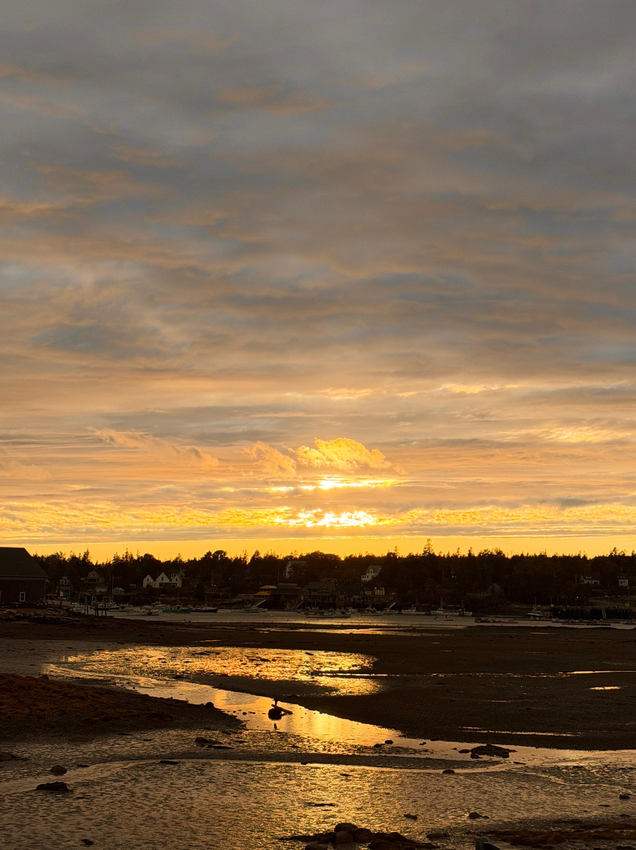Picture of sunset from the house.