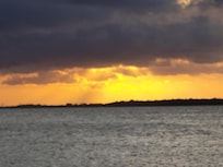 Sunset on the local beach