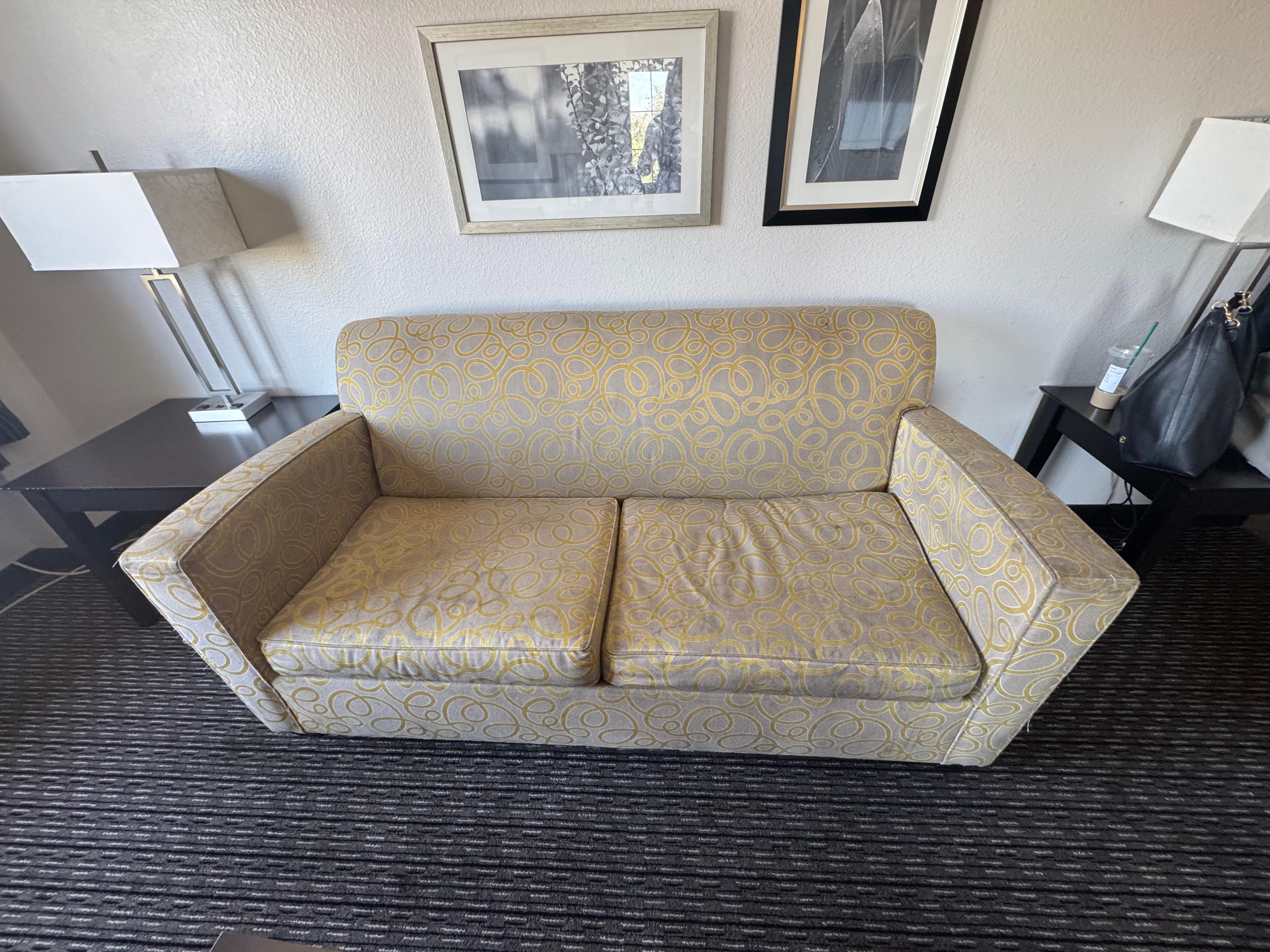 Stained couch