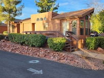 One of the cottages. Plenty of windows all around all sides.