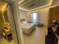 Looking into the room