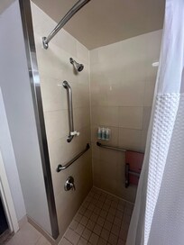 You can see they had a hand held sprayer on the bar but changed it to a normal sprayer which a wheel chair person cannot use. Very disappointed