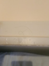 Haare bei Ankunft in der Dusche