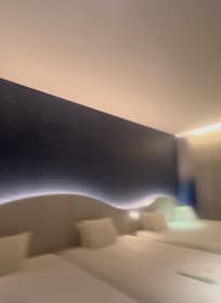 ベッドの間接照明がとても素敵でした(画像悪くてすみません)