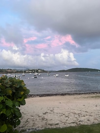 Loved the small beach right on property.