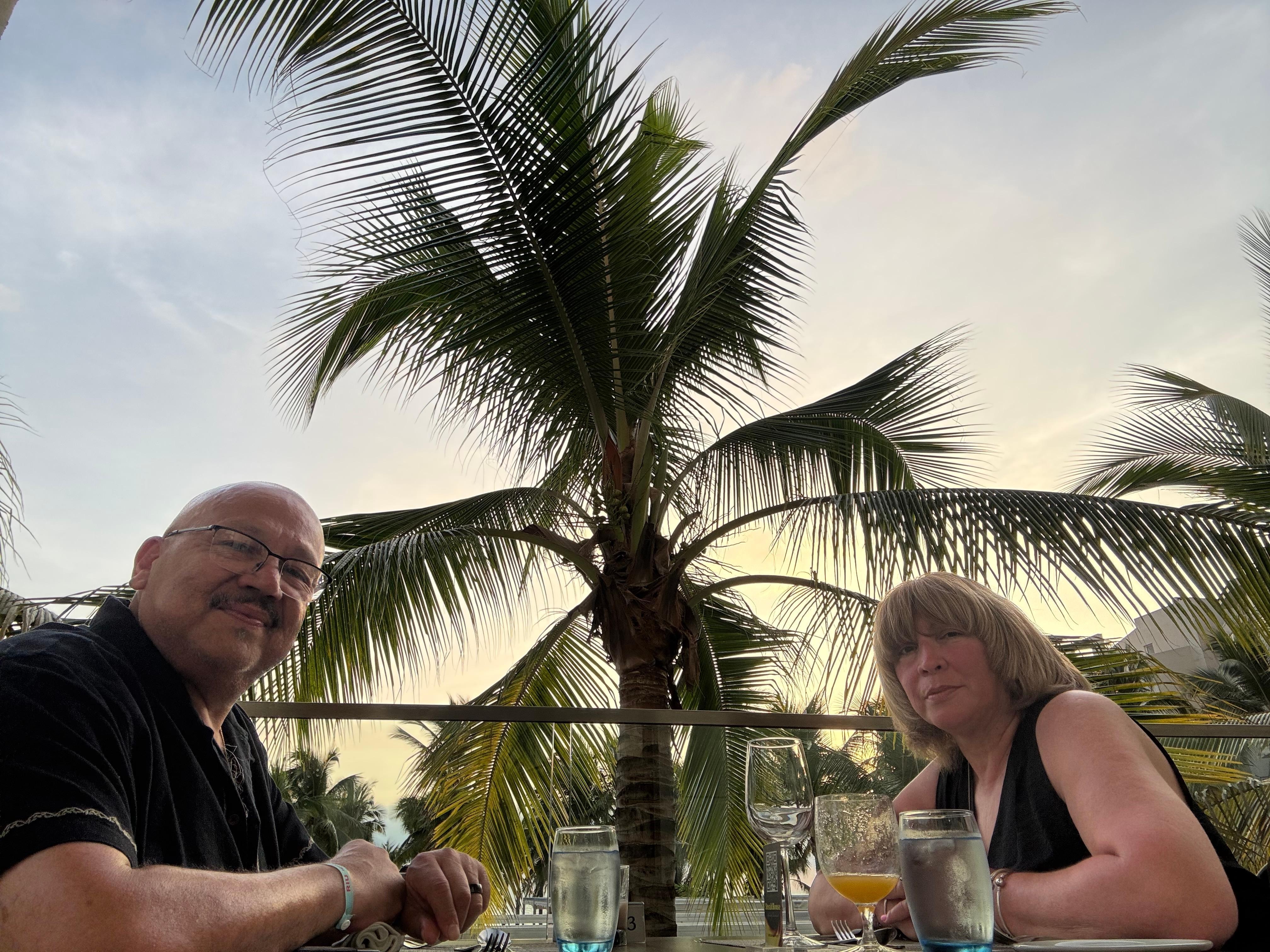 Dinner at the steakhouse restaurant