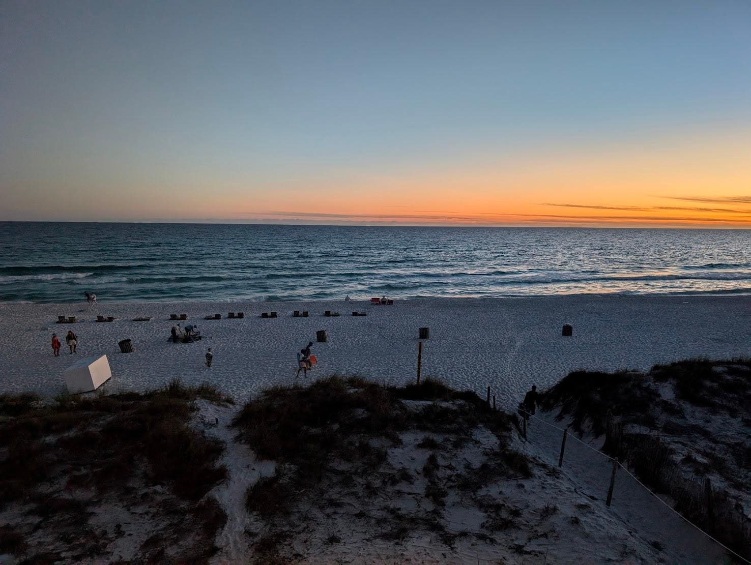 View from the upper porch during sunset.