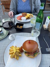 Dinner on the rooftop.