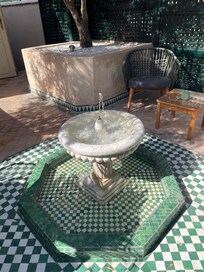 Terrace great for having breakfast