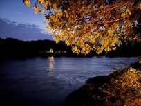 A night view of the river