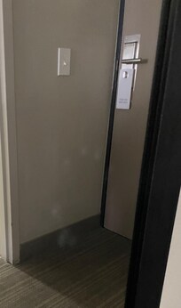 Finger/hand prints on mirror