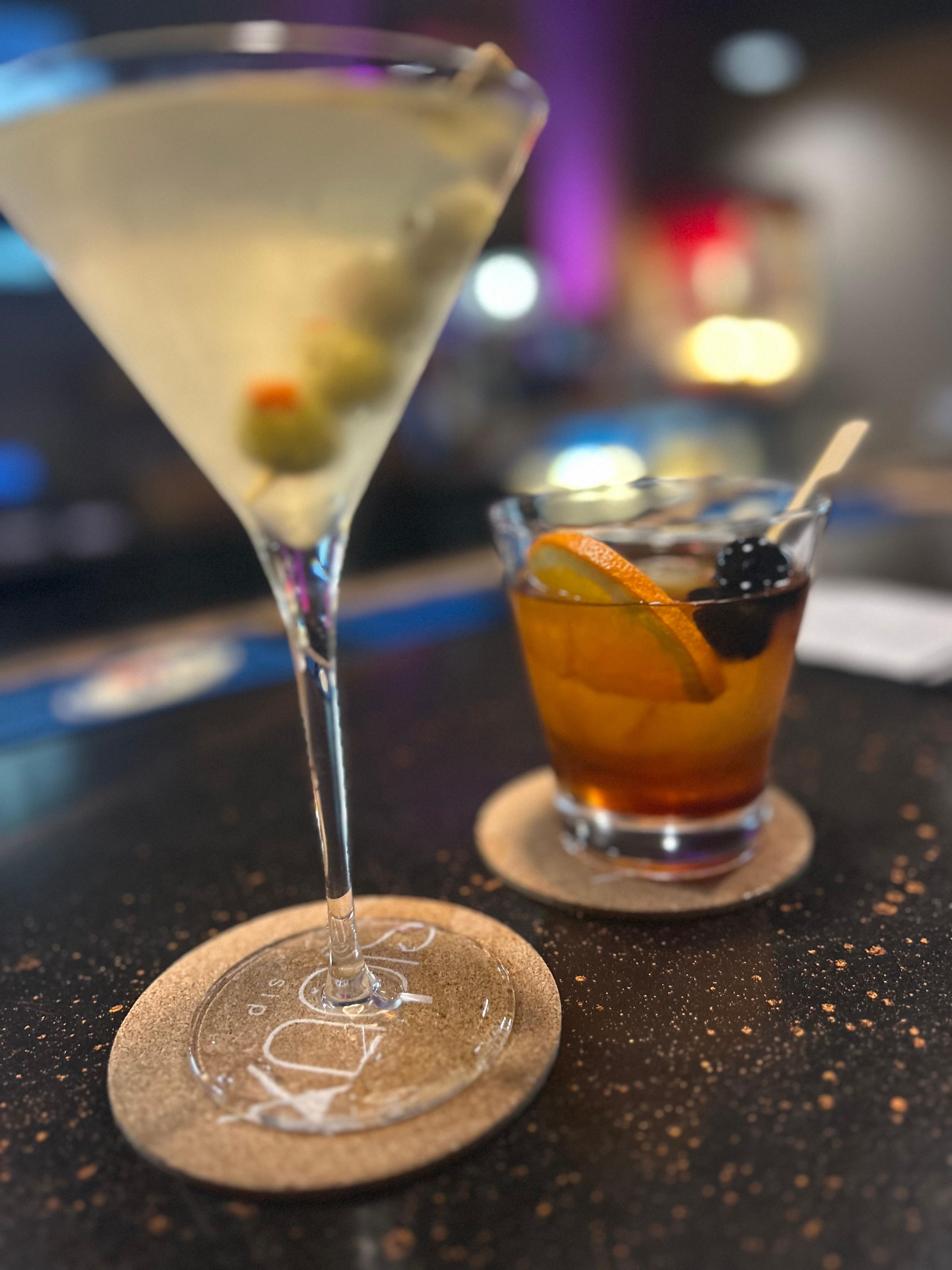 Drinks at the bar