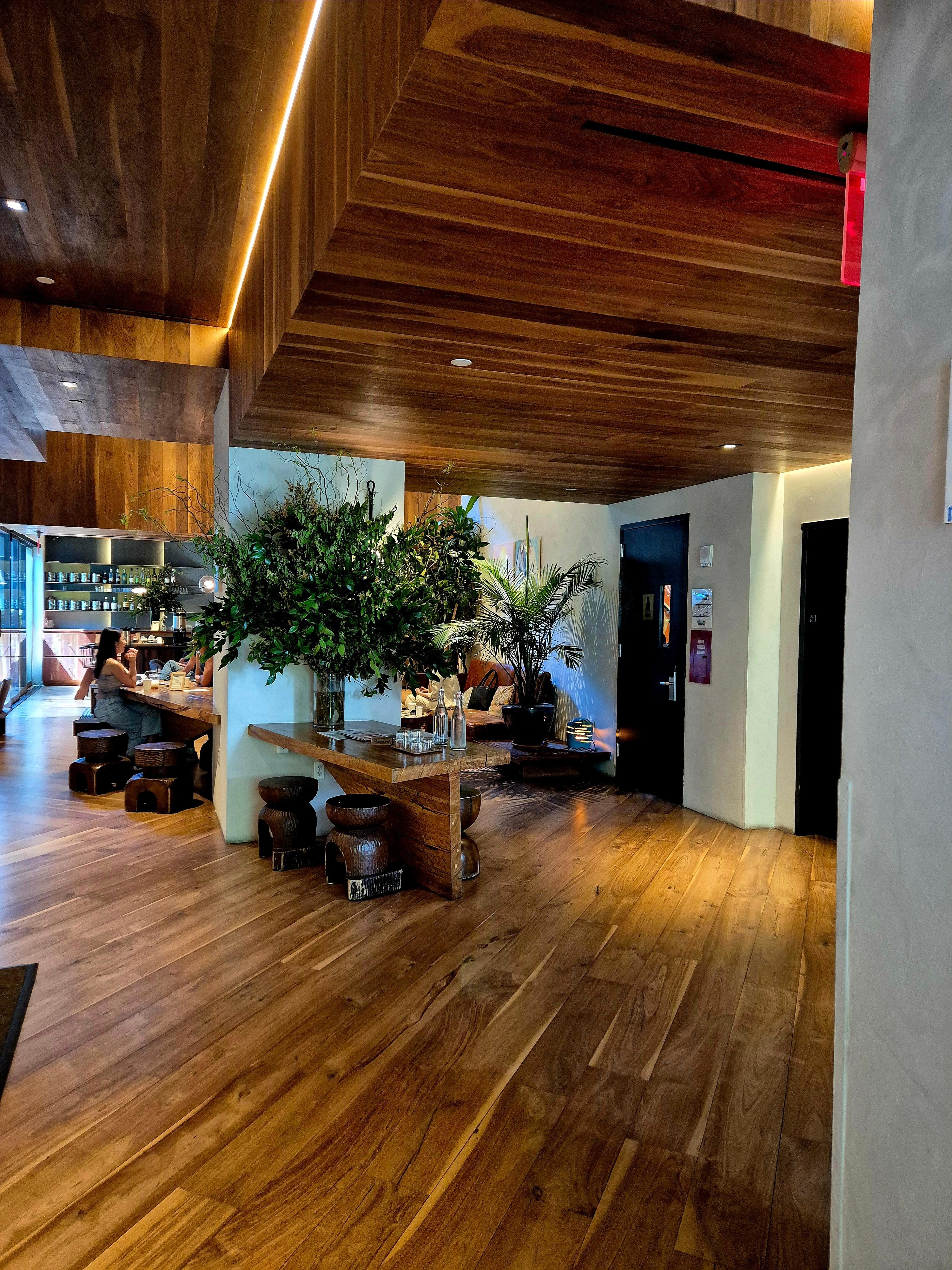 Reception area, always cool and welcoming