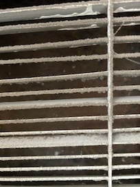 AC air return duct. Extremely dirty and dusty.