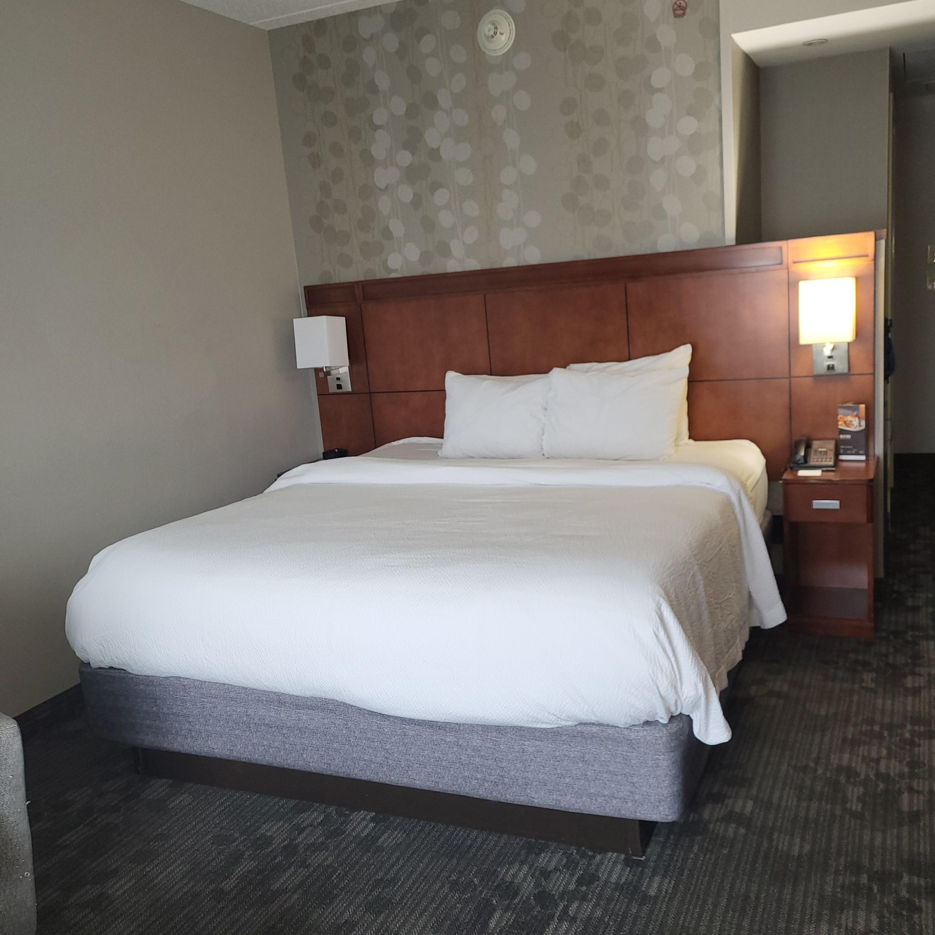 Very comfortable bed.